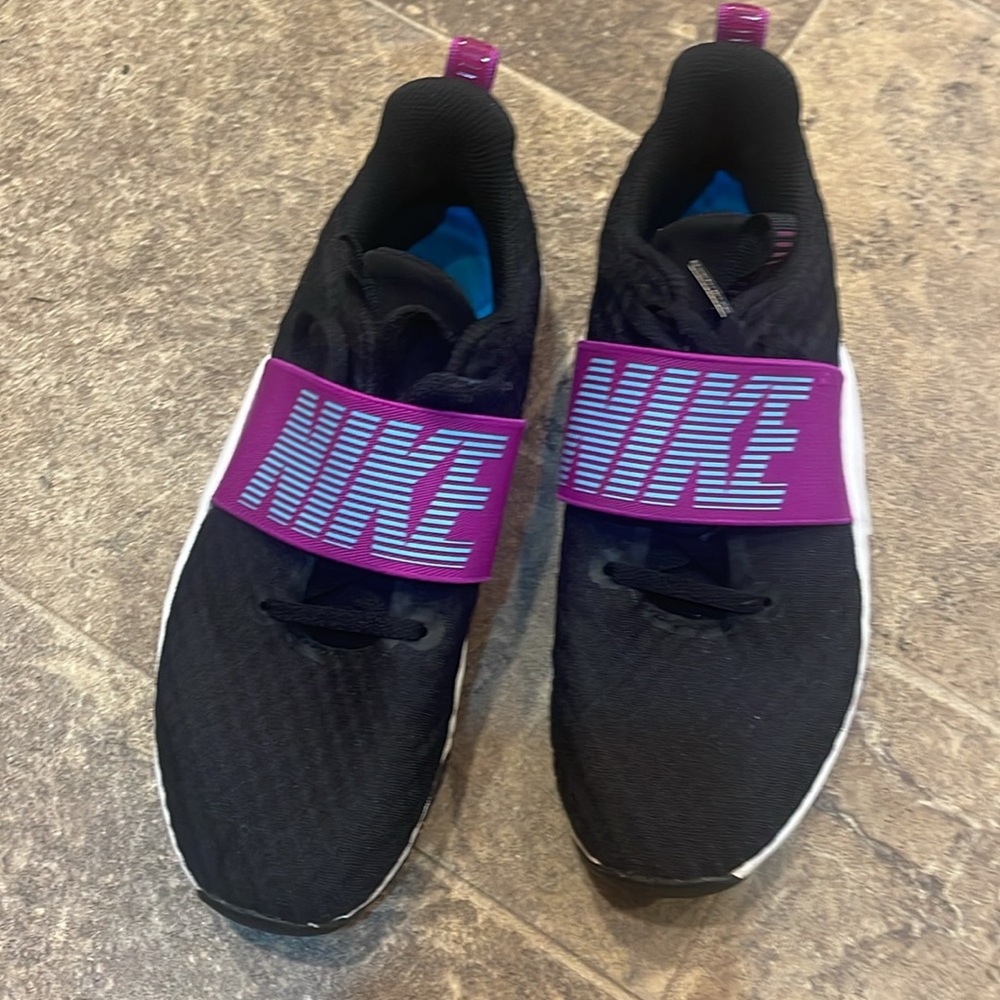 Nike Black and Purple Shoes